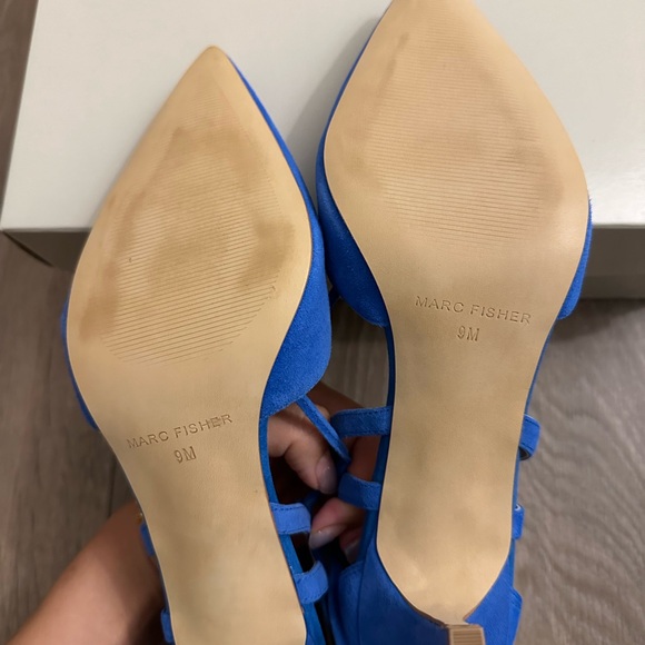 Marc Fisher Blue heels size 9 NWT - Picture 3 of 4